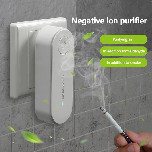 Portable Anion Air Purifier - Mini Ionizer for Freshening Air and Removing Dust and Smoke