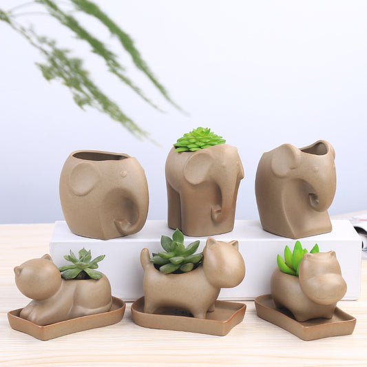 Animal Shaped Ceramic plant pot